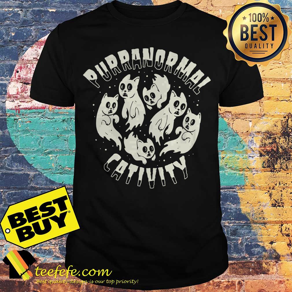 Purranormal Cativity Scary Cats Halloween shirt