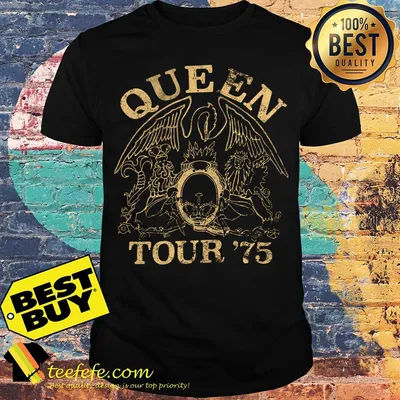 Queen tour '75 Kaos vintage traffic room shirt