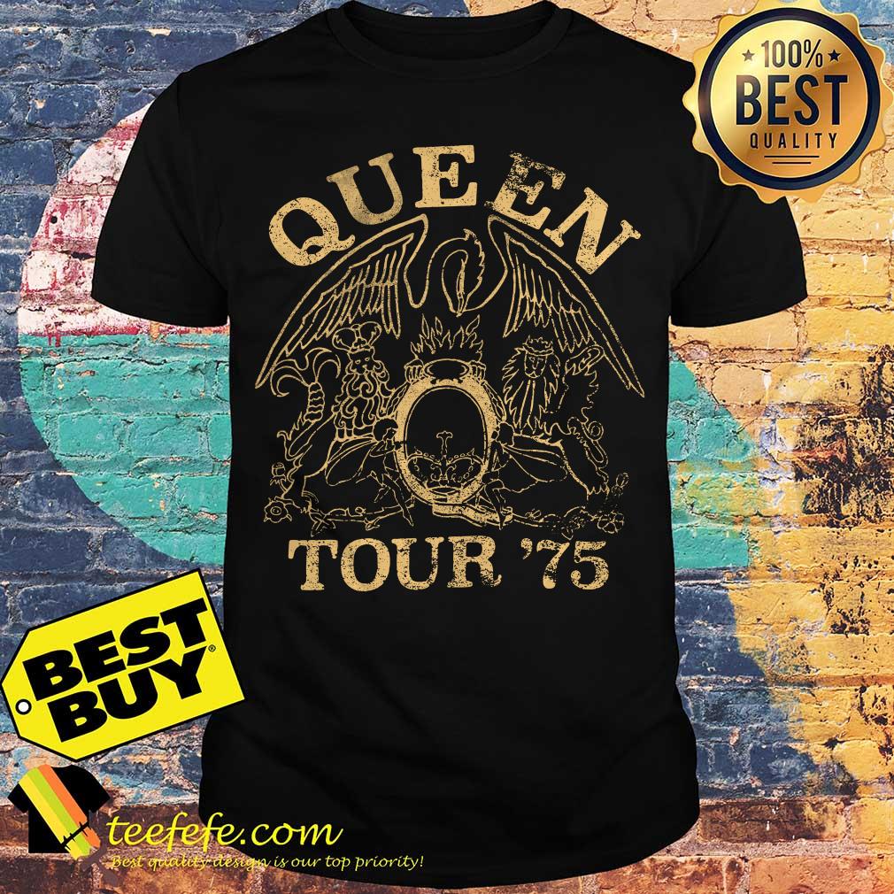 Queen tour '75 Kaos vintage traffic room shirt