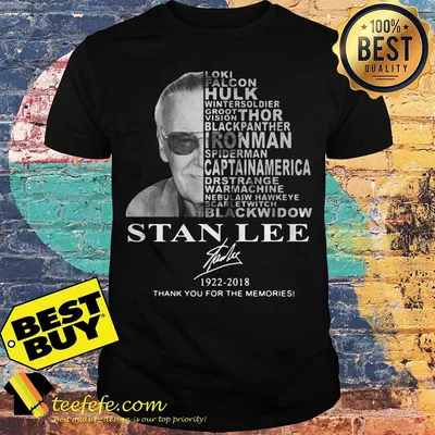 Stan Lee 1922-2018 thank you for the memories signature shirt