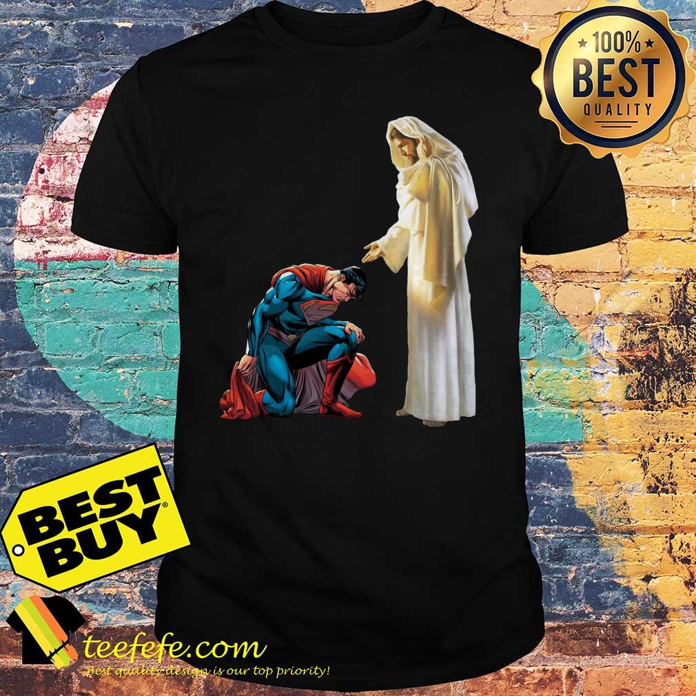 Superman kneel before Jesus shirt Superman kneel before Jesus shirt