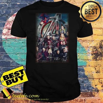 Avengers Endgame Character signature shirt
