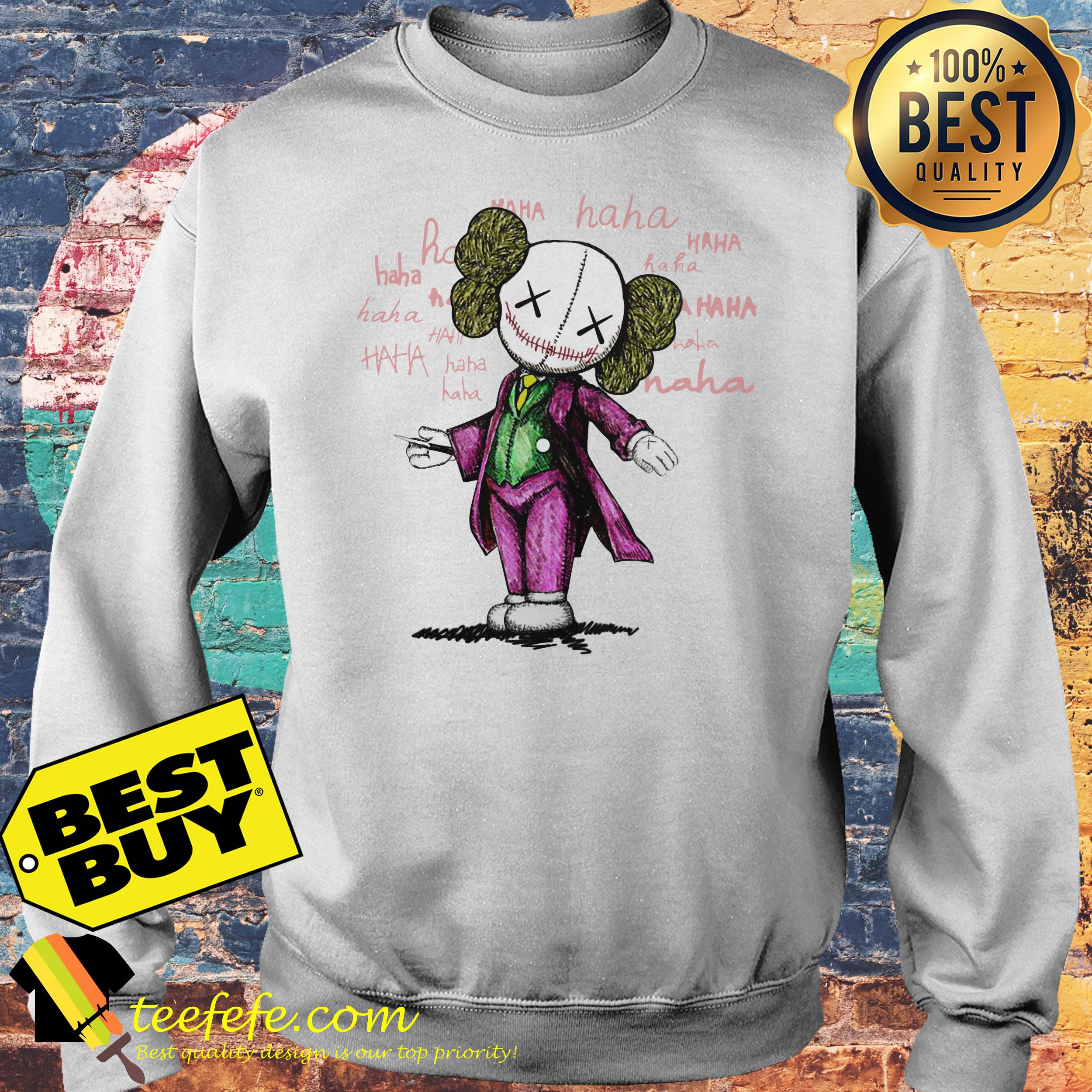 Awesome Kaws And Joker Haha sweatshirt
