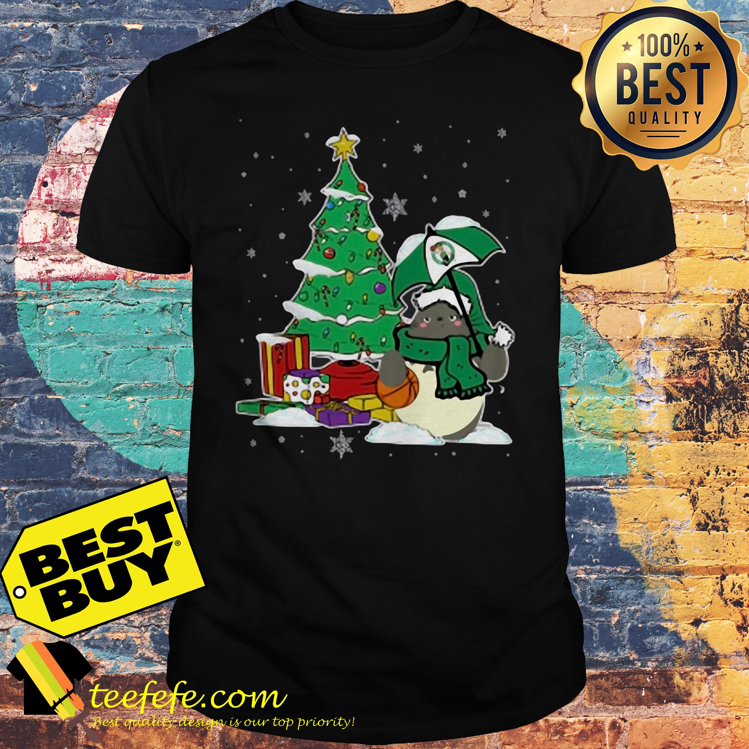 Boston Celtics NBA Basketball Cute Tonari No Totoro Christmas shirt Boston Celtics NBA Basketball Cute Tonari No Totoro Christmas shirt