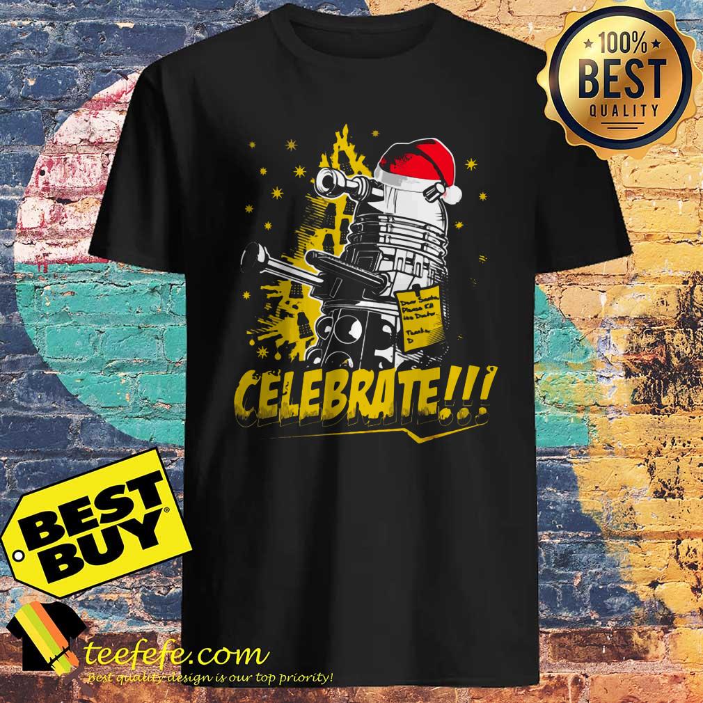 Celebrate Doctor Who Christmas Daleks shirt