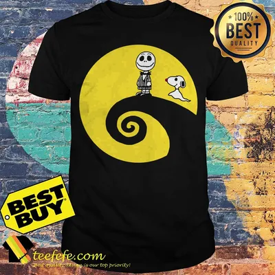 Charlie Skellington And Snoopy Ghost Nightmare Before Christmas shirt