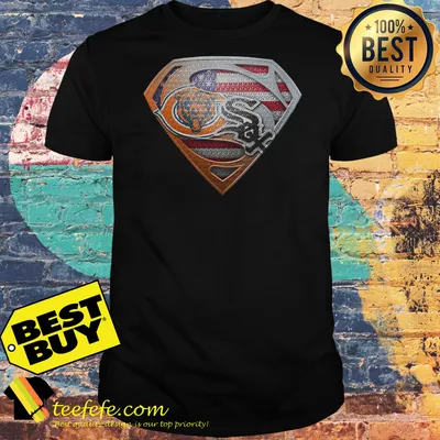 Chicago Bears And Chicago White Sox American flag superman shirt