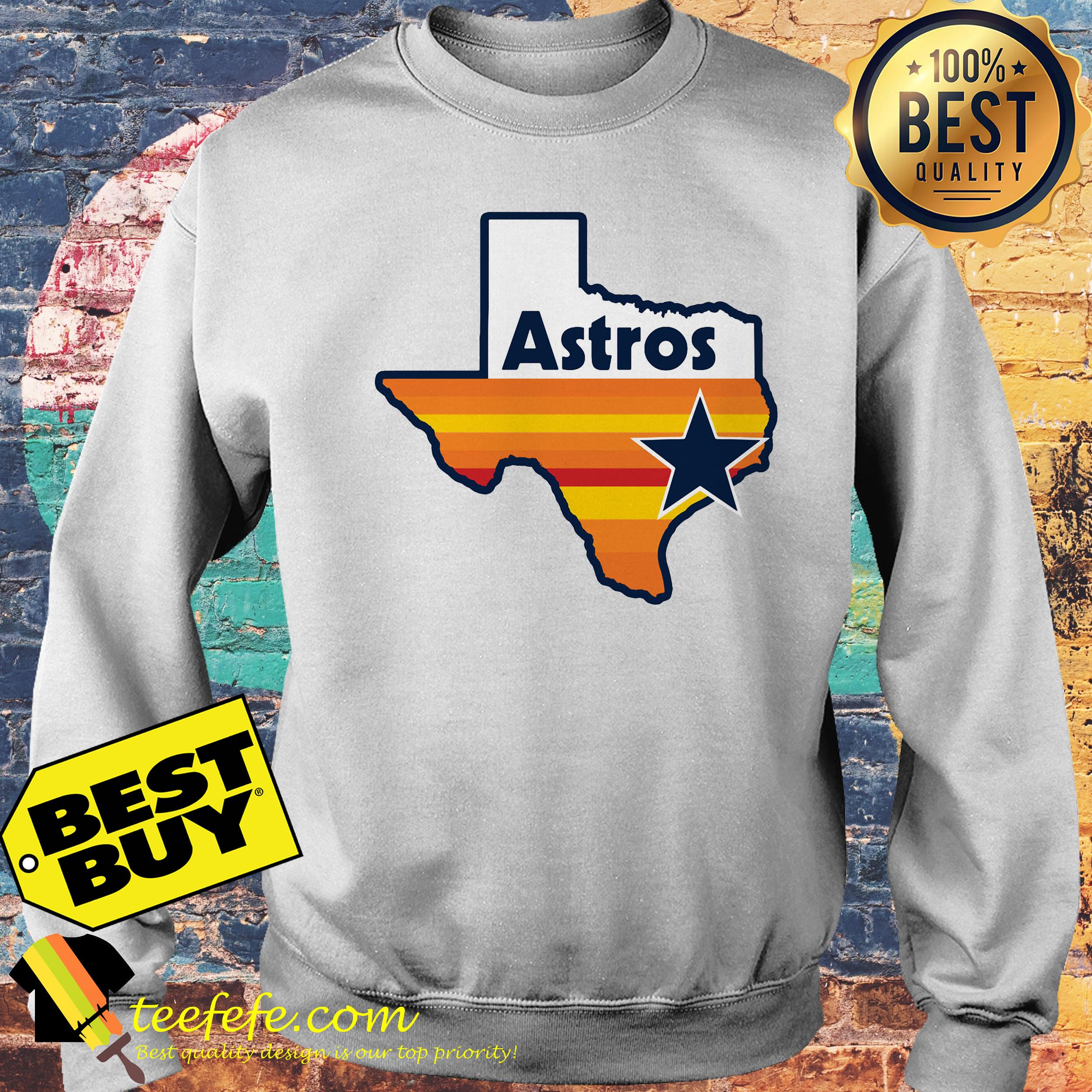 Dallas Cowboy Houston Astros Texas Map vintage shirt sweatshirt