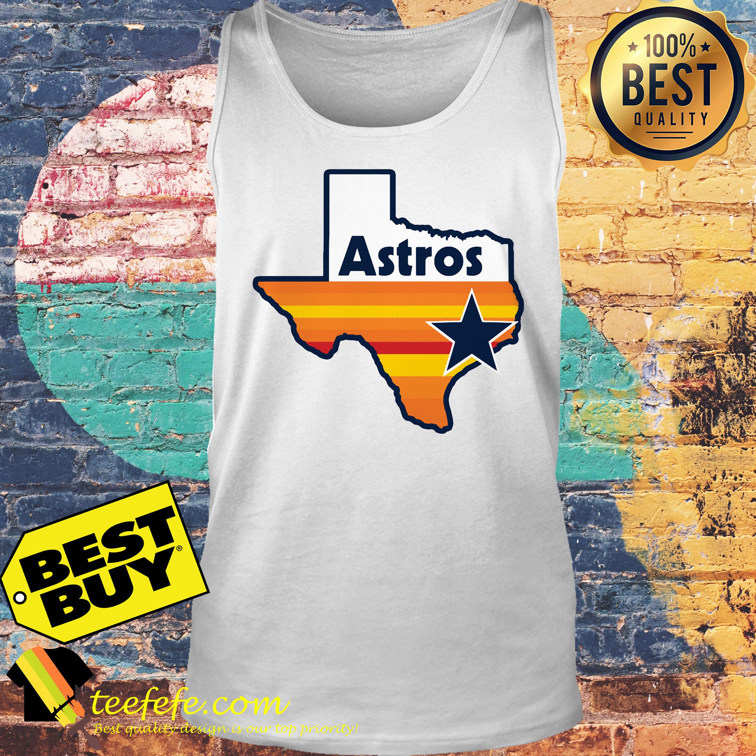 Dallas Cowboy Houston Astros Texas Map vintage shirt tank top