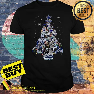 Dallas Cowboys all members Christmas tree shirt