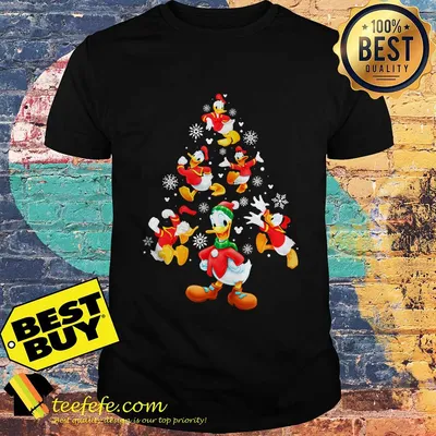 Donald Duck Christmas tree shirt