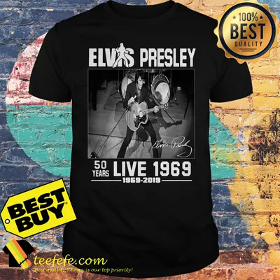 Elvis Presley 50 years live 1969 1969 2019 signature shirt