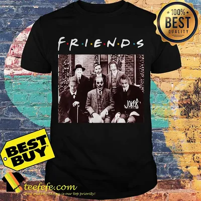 Friends All characters Joker psychoanalysis Halloween shirt