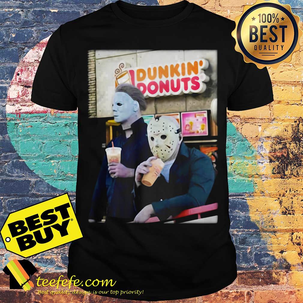 Horror characters Dunkin’ Donuts Halloween shirt Horror characters Dunkin’ Donuts Halloween shirt