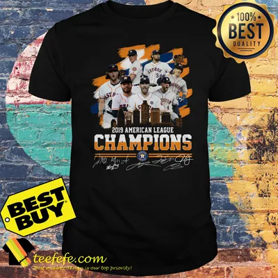 Houston Astros 2019 American League Champions signature shirt