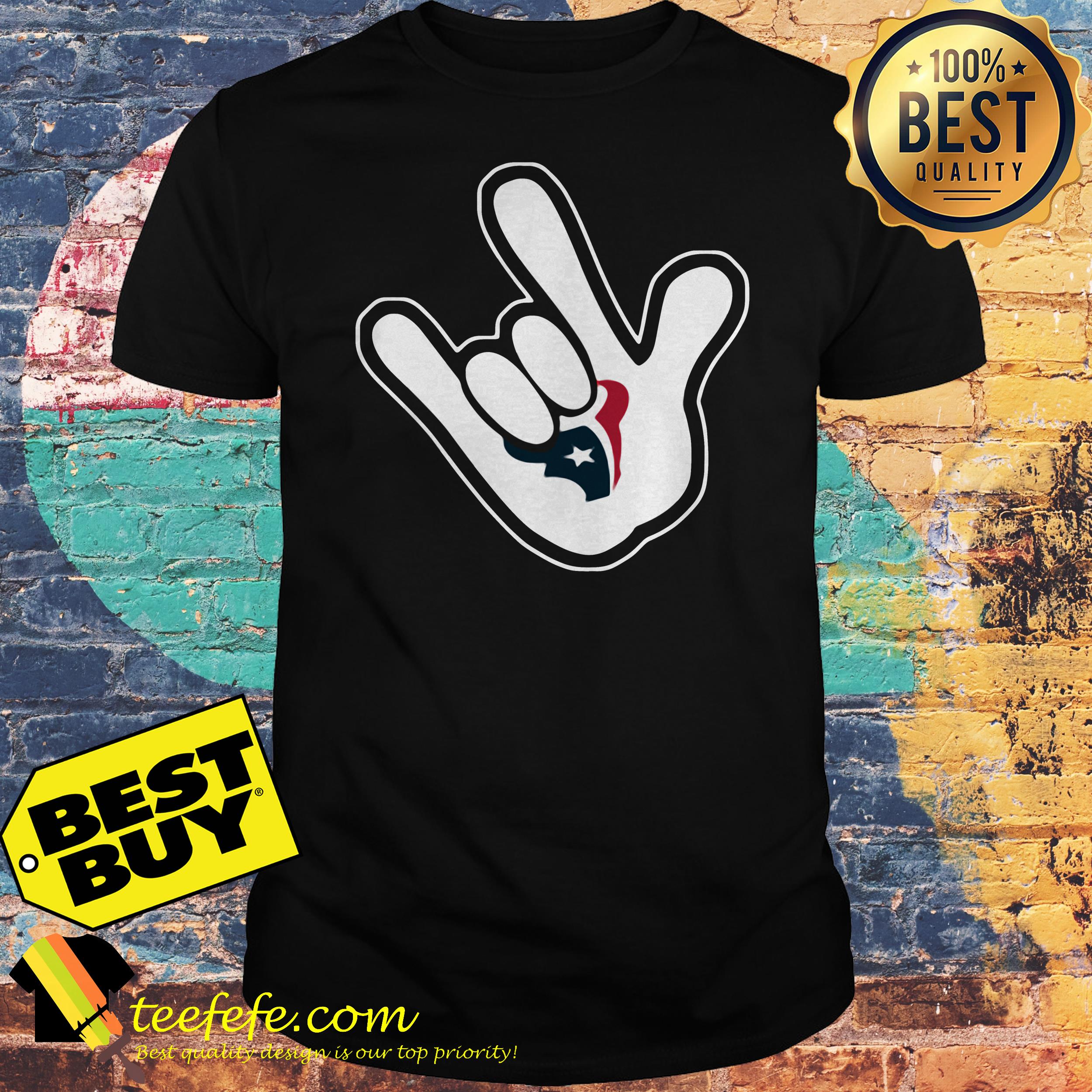 Houston Texans NFL Football Mickey Rock Hand Disney shirt Houston Texans NFL Football Mickey Rock Hand Disney shirt