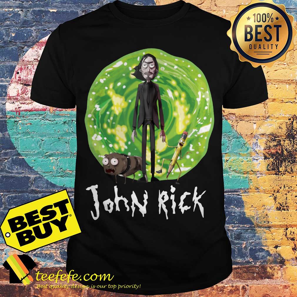 John Rick John Wick Rick and Morty crossover shirt
