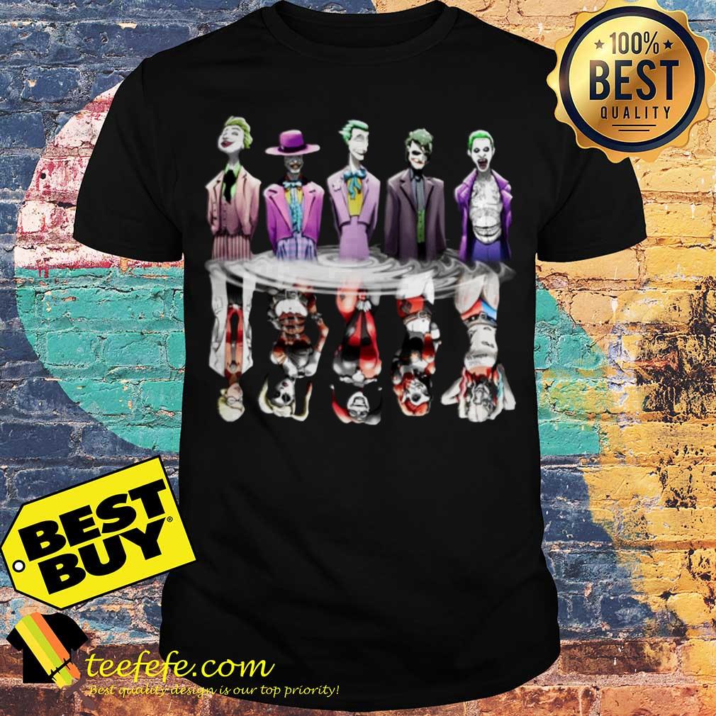 Joker all characters and Harley Quinn water shadow Halloween shirt