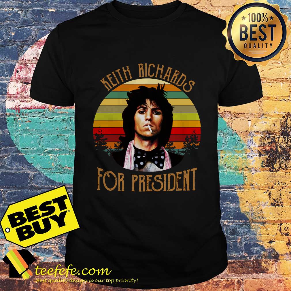 Keith Richards for President vintage shirt Keith Richards for President vintage shirt
