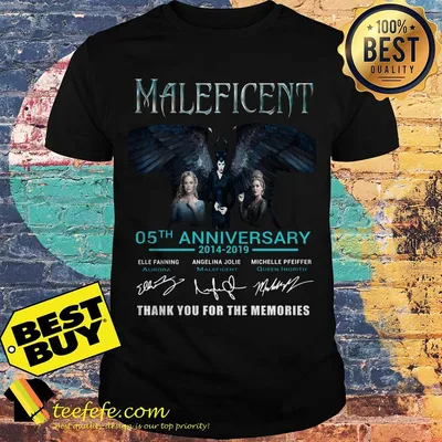 Maleficent 05th anniversary 2014-2019 thank you for the memories signature shirt