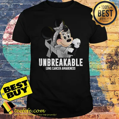Mickey Mouse Unbreakable Lung Cancer Awareness shirt