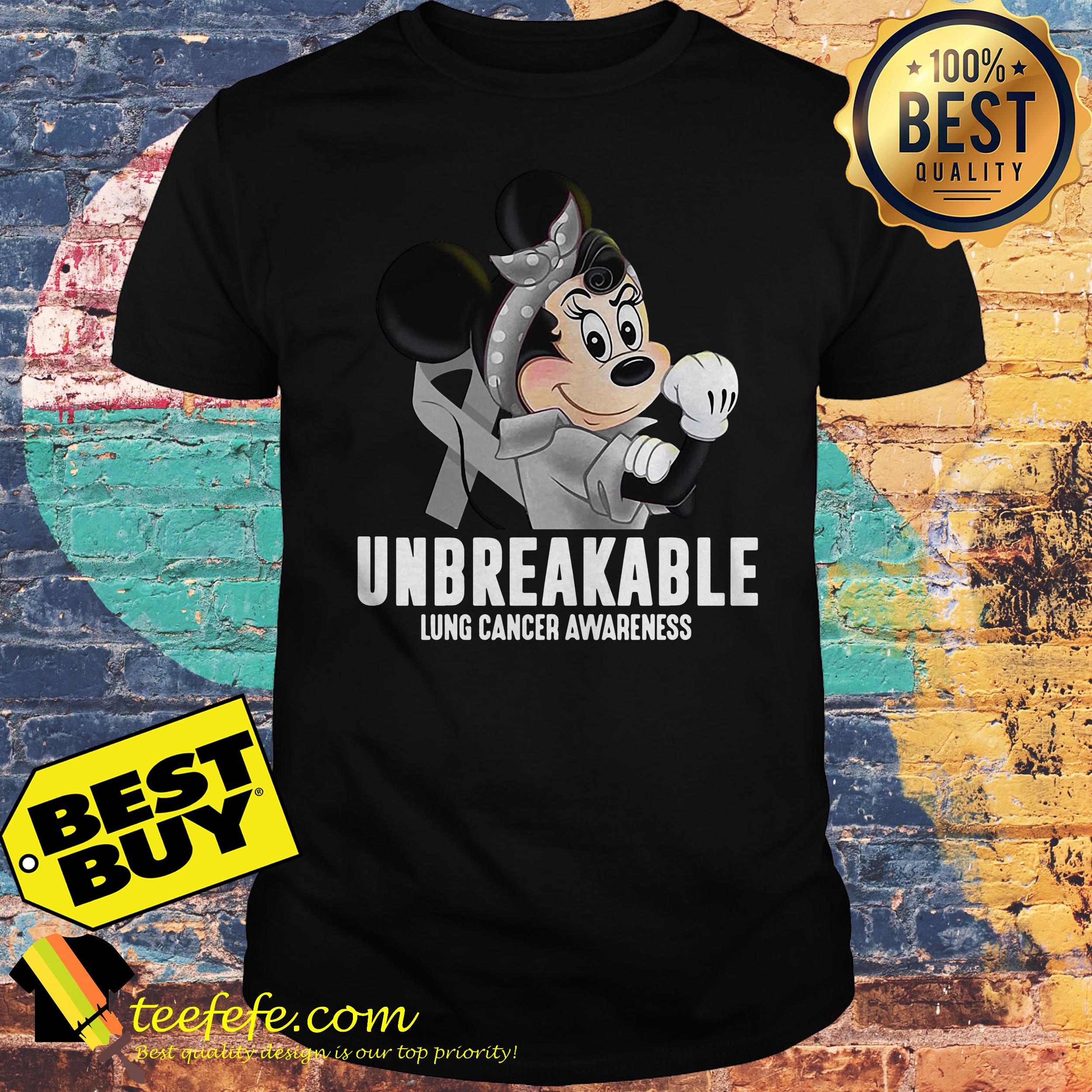 Mickey Mouse Unbreakable Lung Cancer Awareness shirt
