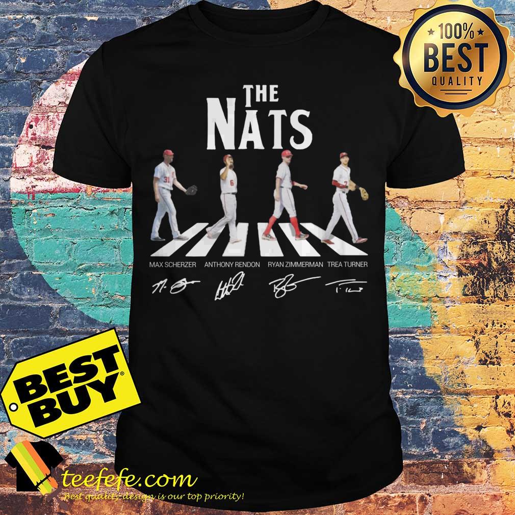 The Nats Abbey Road Max Scherzer Anthony Rendon Ryan Zimmerman Trea Turner signature shirt