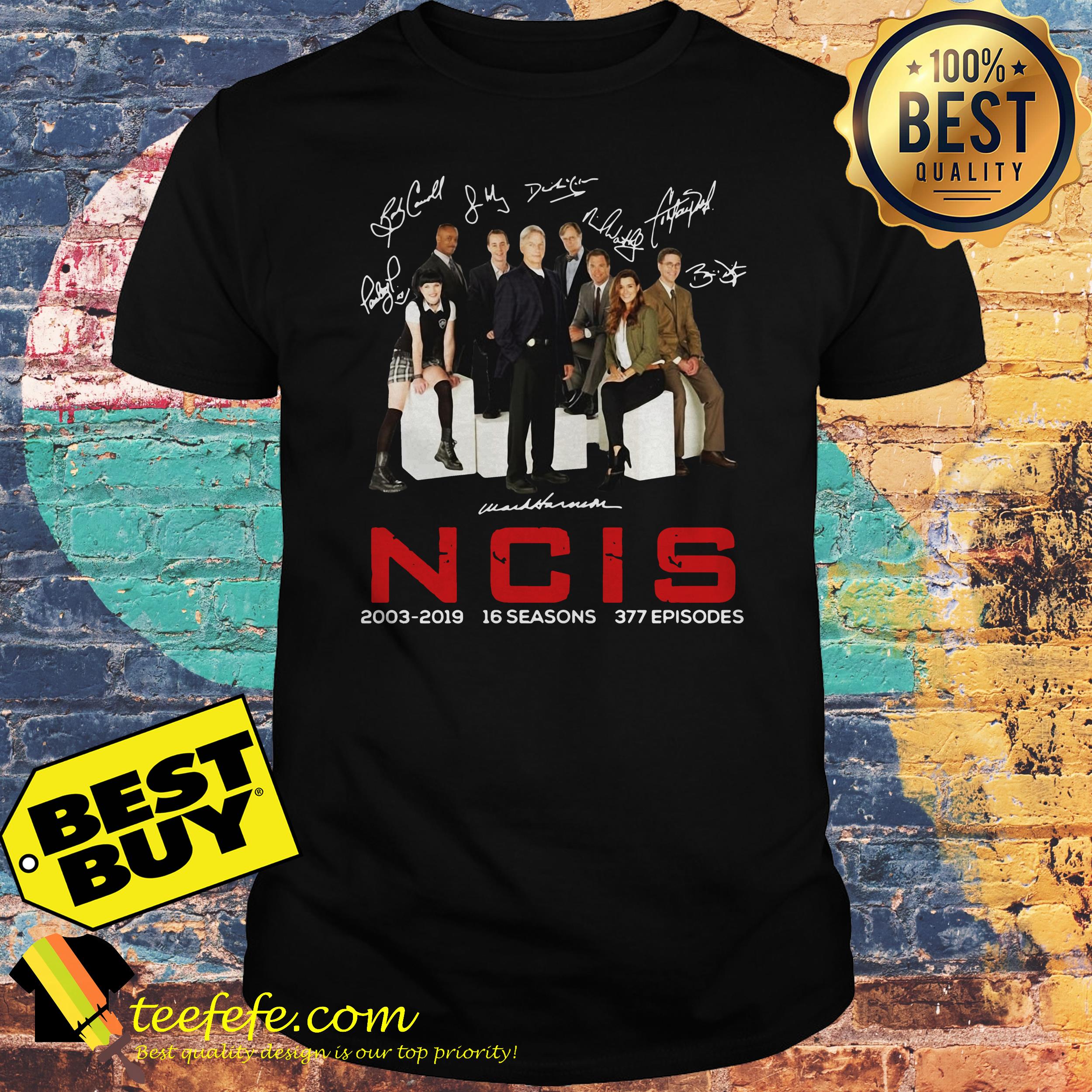 NCIS 2003-2019 16 Seasons 377 Episodes signature shirt