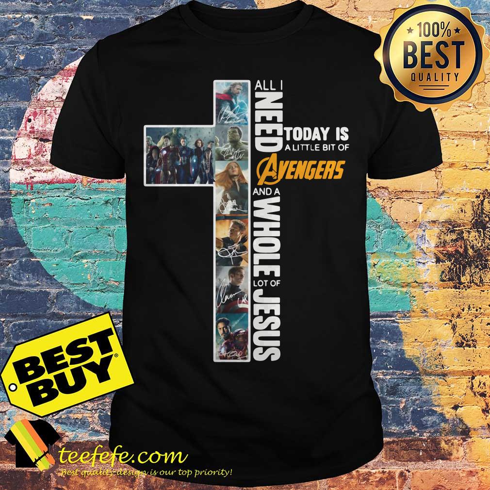All I need today is a little bit of Avengers Endgame and a whole lot of Jesus signature shirt