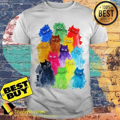 Official Cat loves color shirt