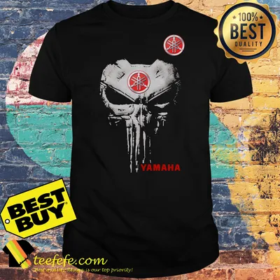 Official VGLA0413 Yamaha skull shirt