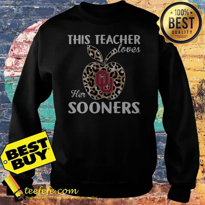 Oklahoma Sooners this teacher loves her Sooners leopard apple shirt