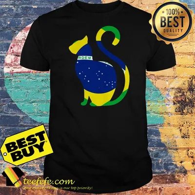 Ordem E Progresso Brazilian Flag Cat shirt