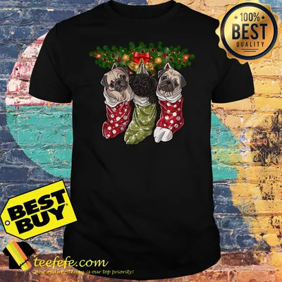 Pug In Socks Christmas shirt