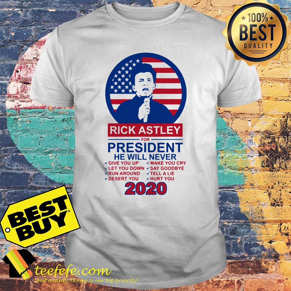 Rick Astley for President 2020 Sublimated Presidential Race American flag shirt Rick Astley for President 2020 Sublimated Presidential Race American flag shirt