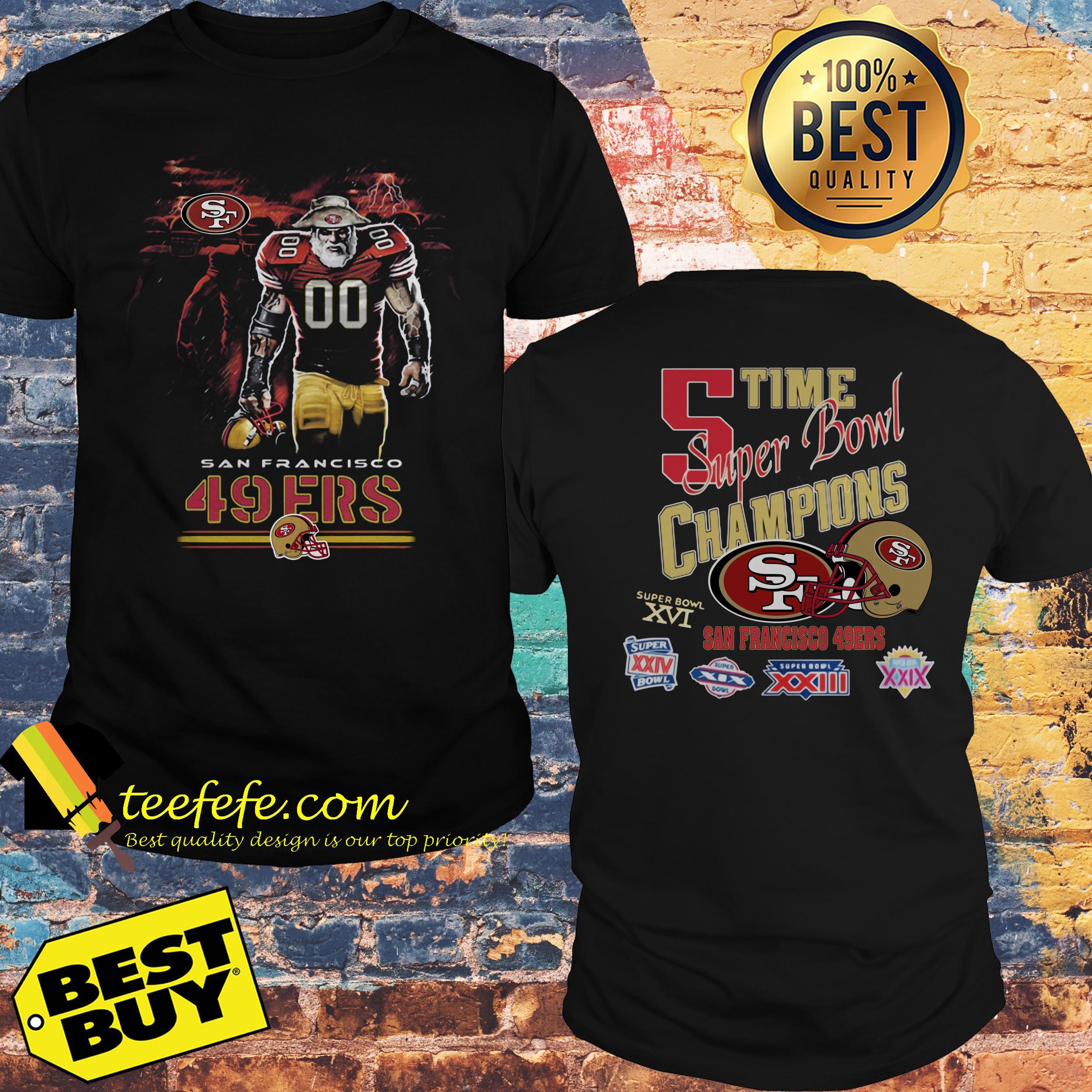San Francisco 49ers 5 time Super Bowl Champions shirt San Francisco 49ers 5 time Super Bowl Champions shirt