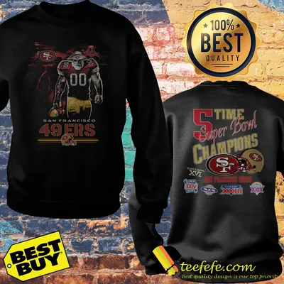 San Francisco 49ers 5 time Super Bowl Champions shirt