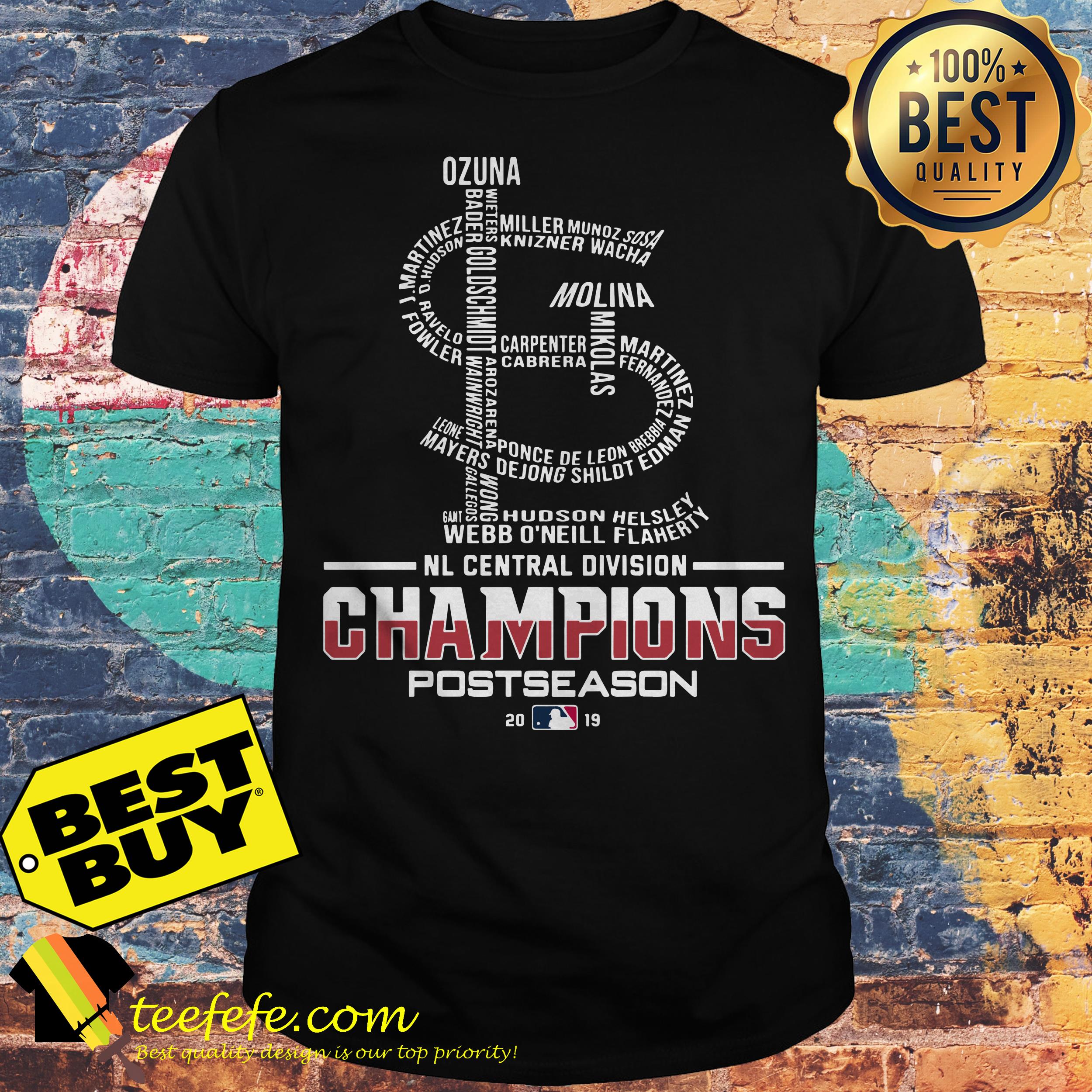 St. Louis NL central division Champions postseason 2019 shirt