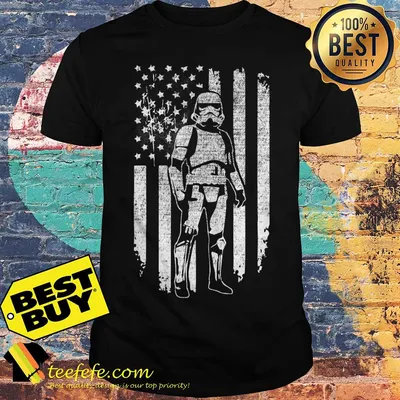 Stormtrooper Star Wars flag veteran shirt