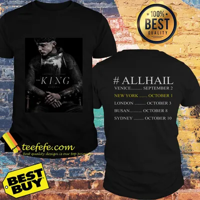 The King All hail Venice September 2 New York October London shirt