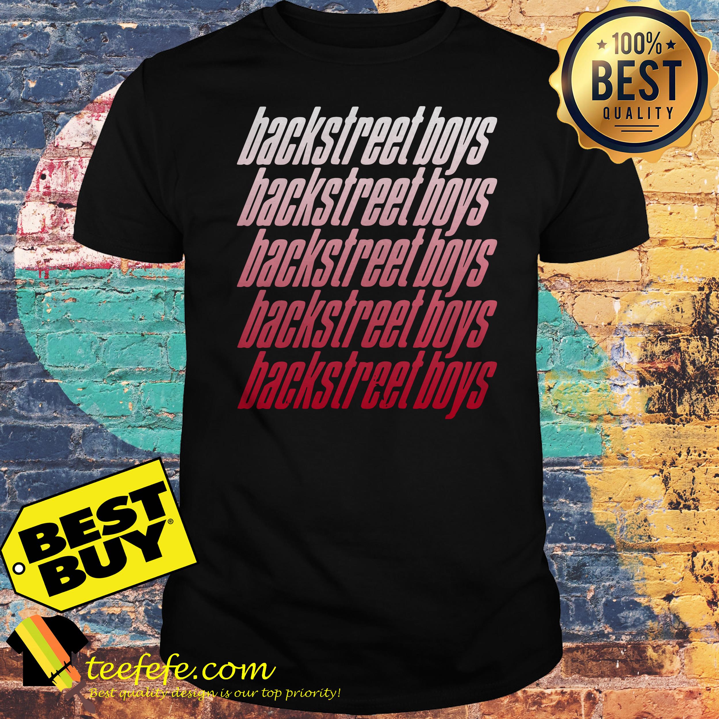 Backstreet Boys Repeat Logo shirt Backstreet Boys Repeat Logo shirt