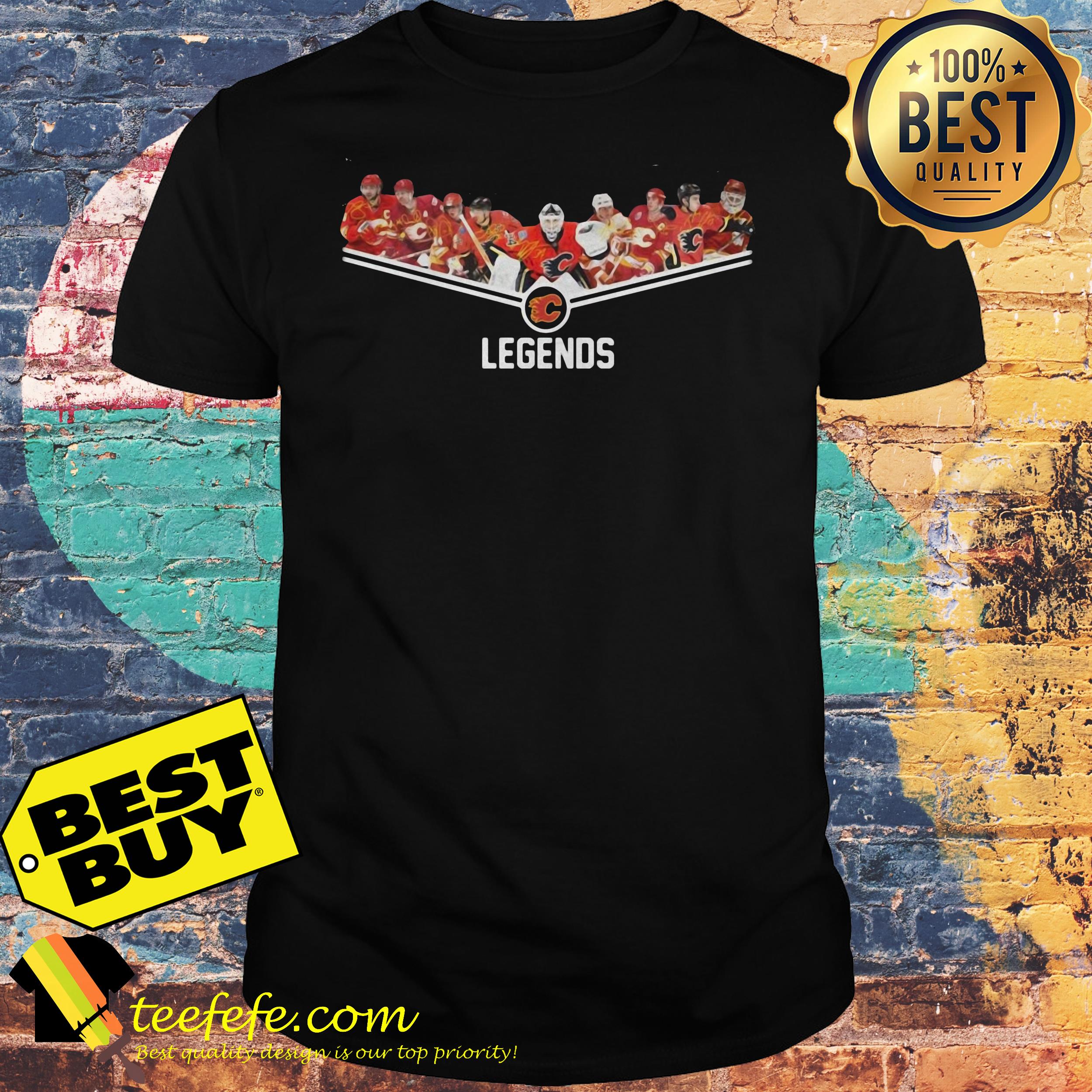 Calgary Flames Legends team signature shirt Calgary Flames Legends team signature shirt