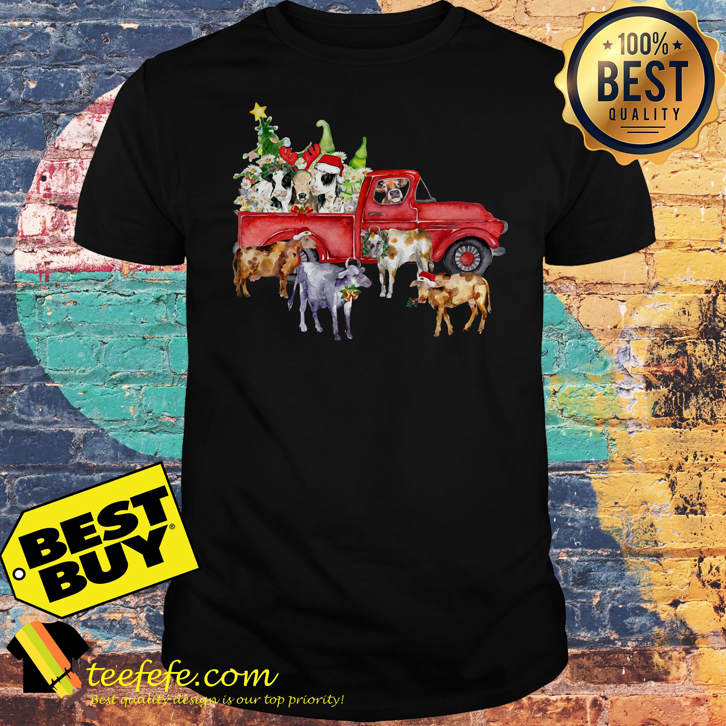 Cow and Car Christmas shirt Cow and Car Christmas shirt