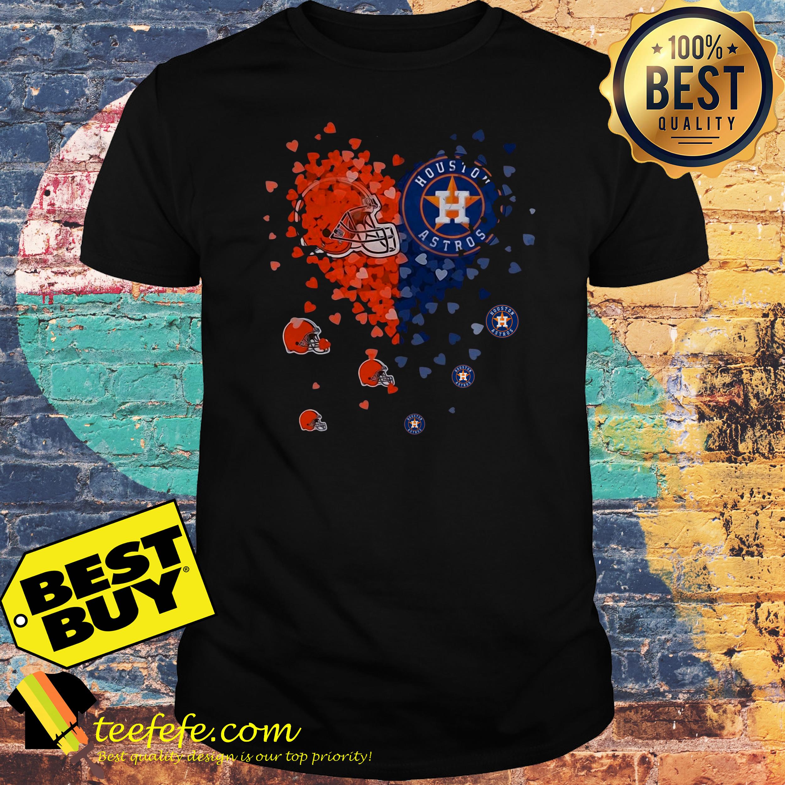 Cuore Pasqua Cleveland Browns Houston Astros shirt Cuore Pasqua Cleveland Browns Houston Astros shirt