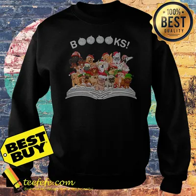 Official Book Dog Christmas shirt