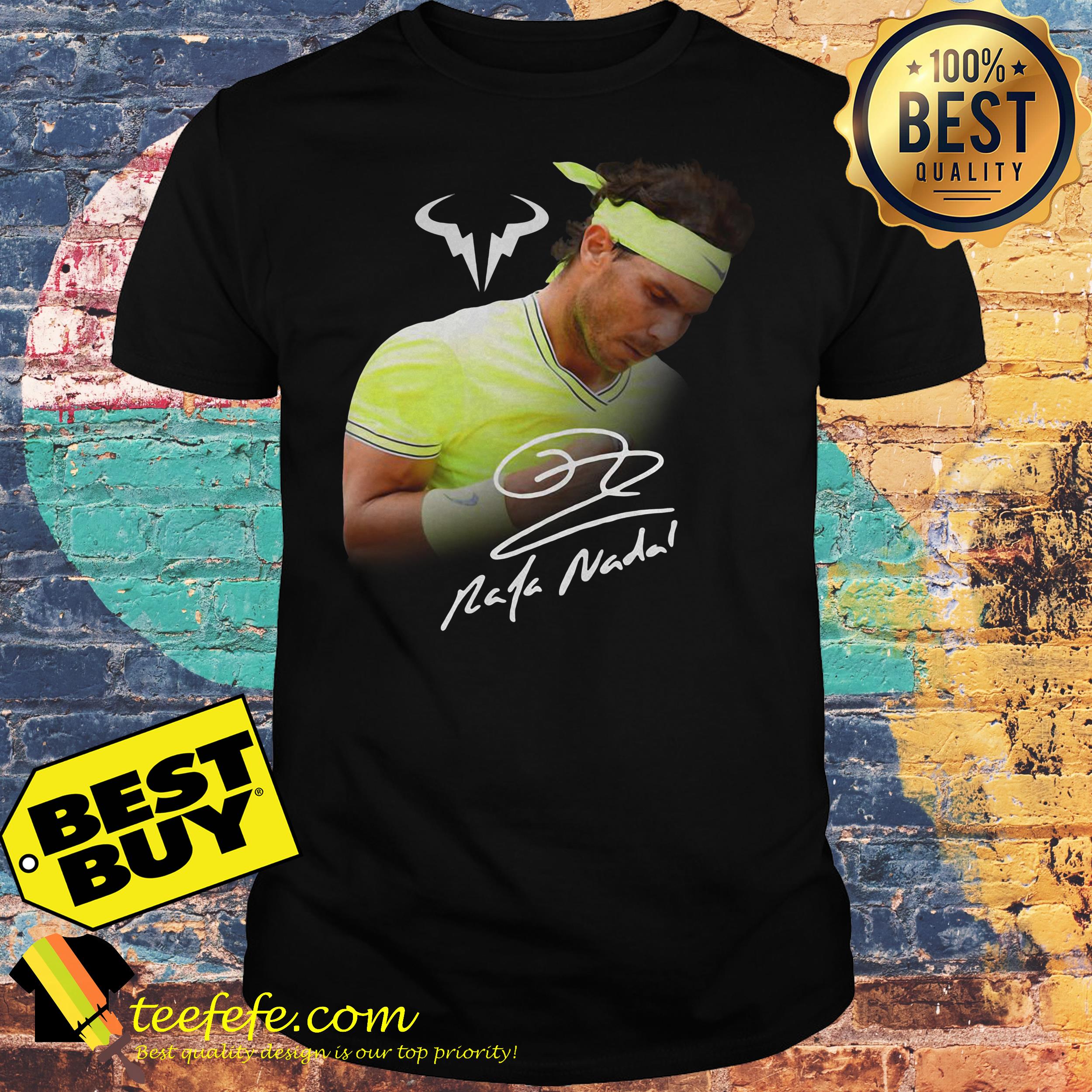 Official Rafael Nadal signature shirt Official Rafael Nadal signature shirt