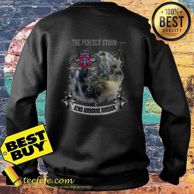 The perfect storm 82nd Airborne division veteran shirt
