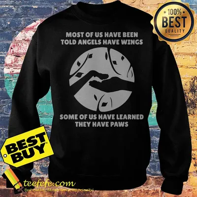 Most of us have been told angels have wings some of us have learned they have paws shirt