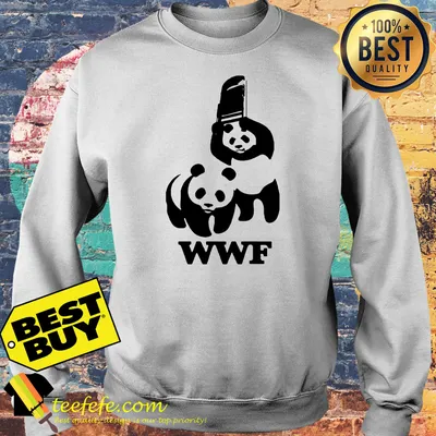 WWF Panda Wrestling save the Panda shirt