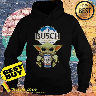 Baby Yoda Hug Busch Latte Beer shirt sweater